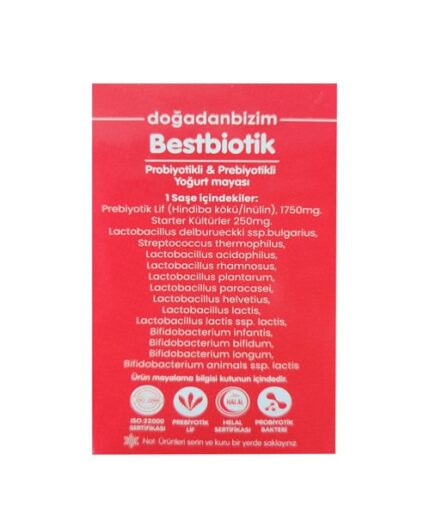 Artıbiotik Bestbiotik Probiyotik & Prebiyotik Yoğurt Mayası 30 Saşe - Görsel 3
