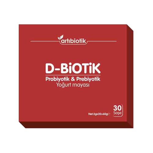 Artıbiotik D-biotik Probiyotik & Prebiyotik Yoğurt Mayası Artıbiotik D-biotik Probiyotik & Prebiyotik Yoğurt Mayası Burak Lokman Hekim