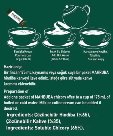 Mahbuba Hindiba Kahvesi 60x2g - Görsel 3