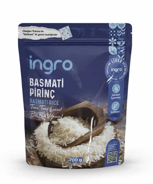 İngro Glutensiz Basmati pirinç İngro Glutensiz Basmati Pirinç 700 g - Görsel 1
