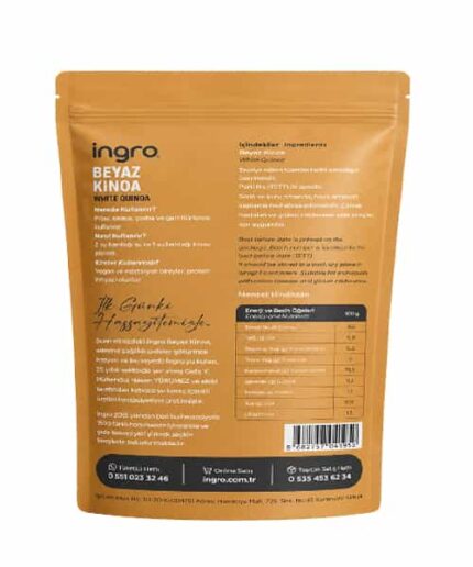 İngro Glutensiz Beyaz Kinoa 700g - Görsel 2