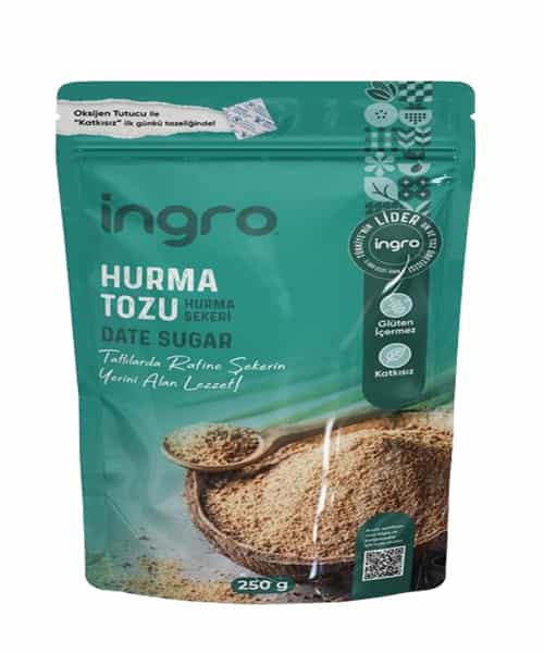 İngro-glutensiz-Hurma-sekeri İngro Glutensiz Hurma Tozu 250g - Görsel 1